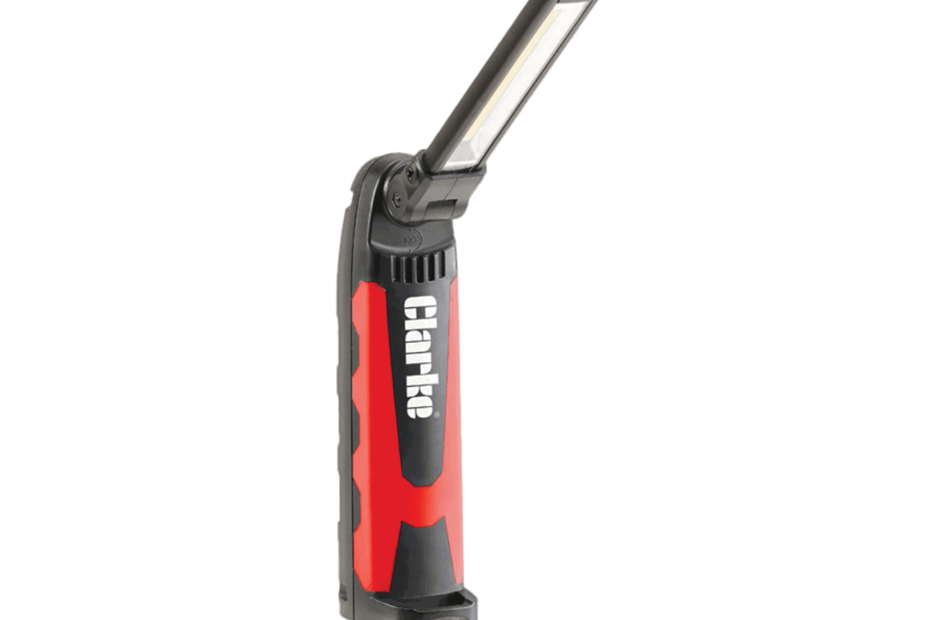 The Clarke PL5R Slim Pocket LED Work Light/Torch with Swivel Head & Charging Kit.