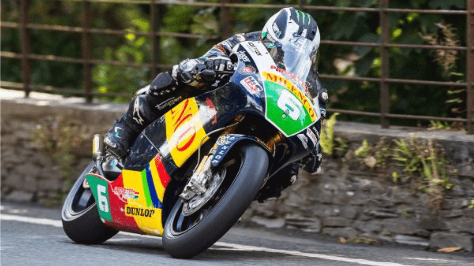 Michael Dunlop riding the Milenco by Padgetts machine. Credit: Isle of Man TT.