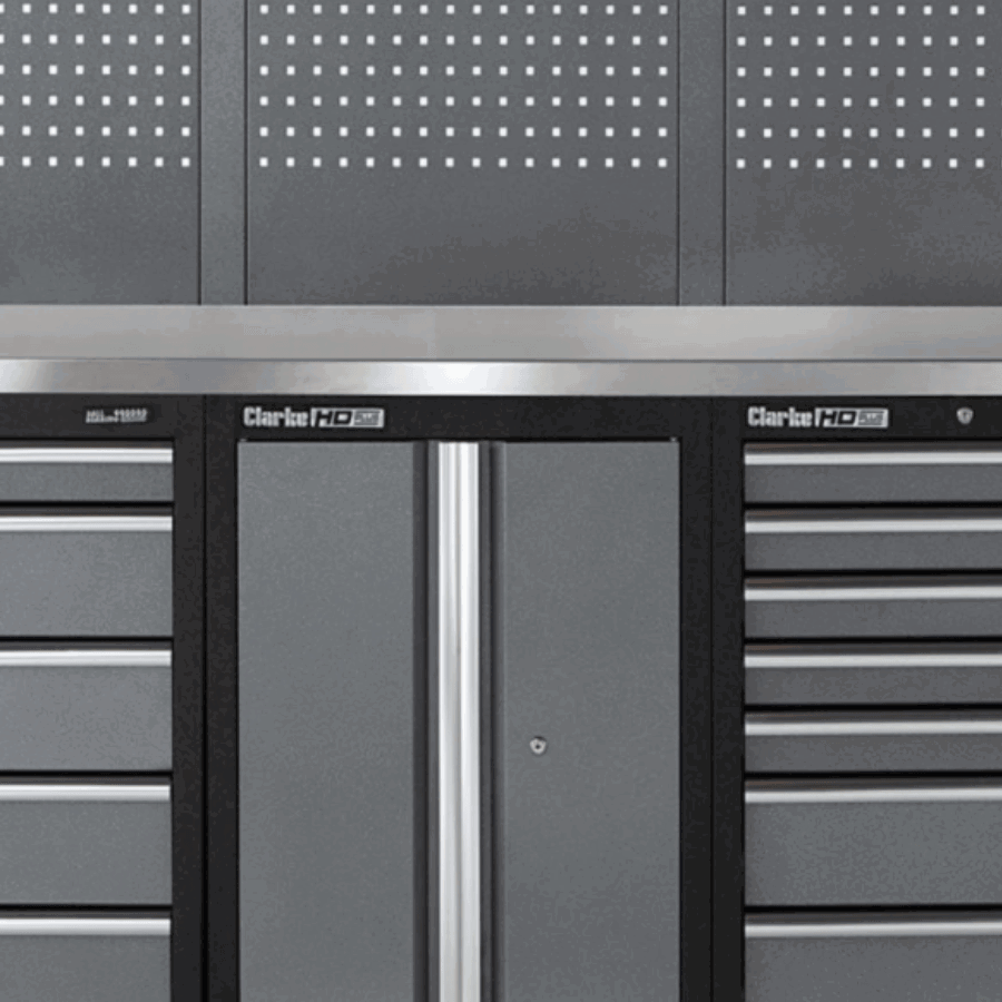 The Clarke COMBGSMO4 Modular Storage System. Credit: Machine Mart.