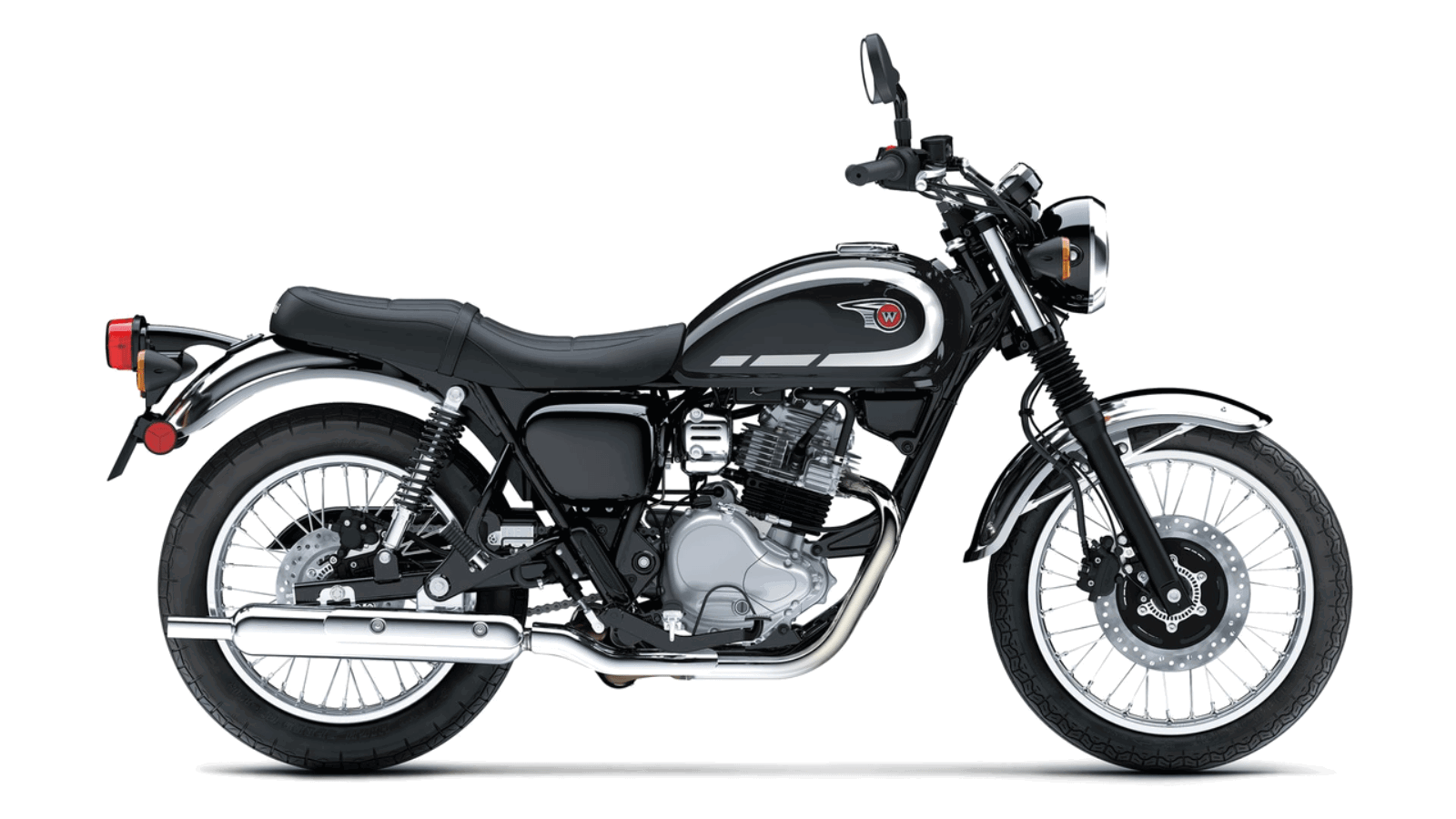 2027 Kawasaki W230 with a new Ebony colourway.