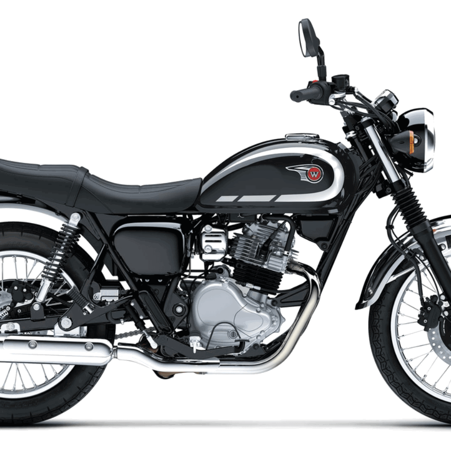 2027 Kawasaki W230 with a new Ebony colourway.