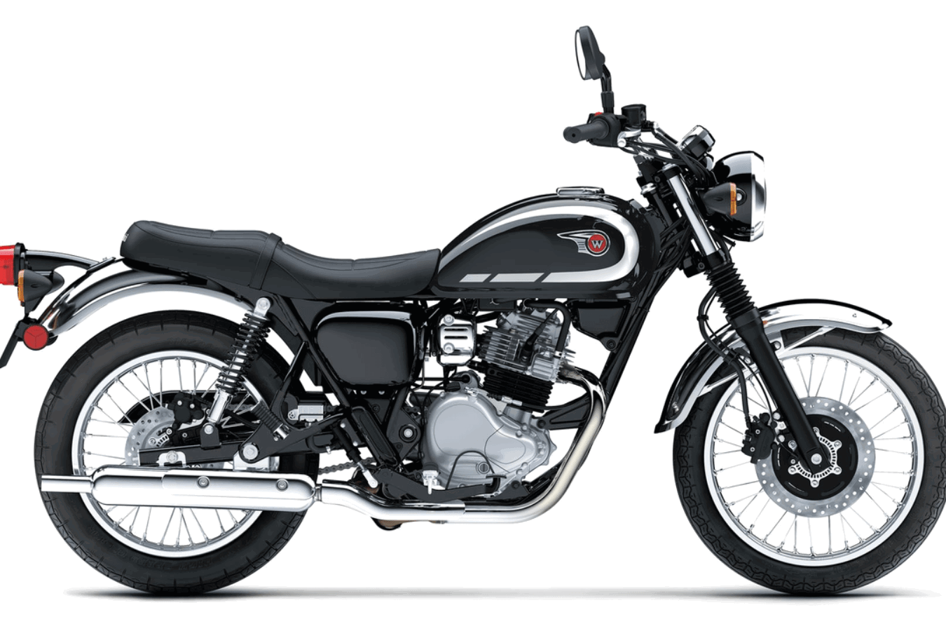 2027 Kawasaki W230 with a new Ebony colourway.