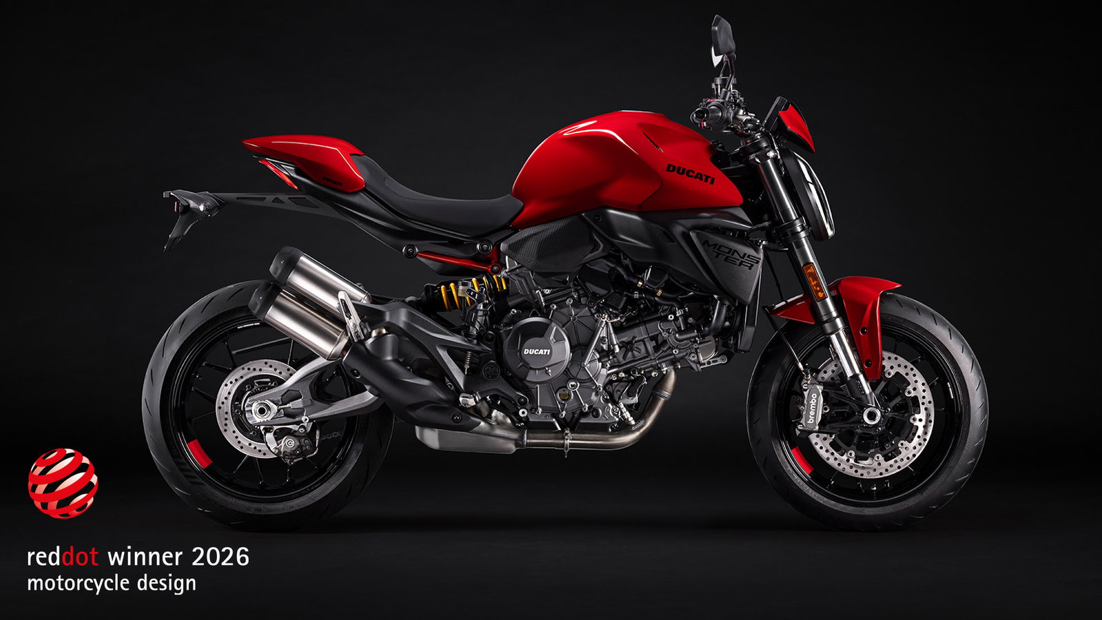 The 2026 Ducati Monster is a Red Dot Design award winner.