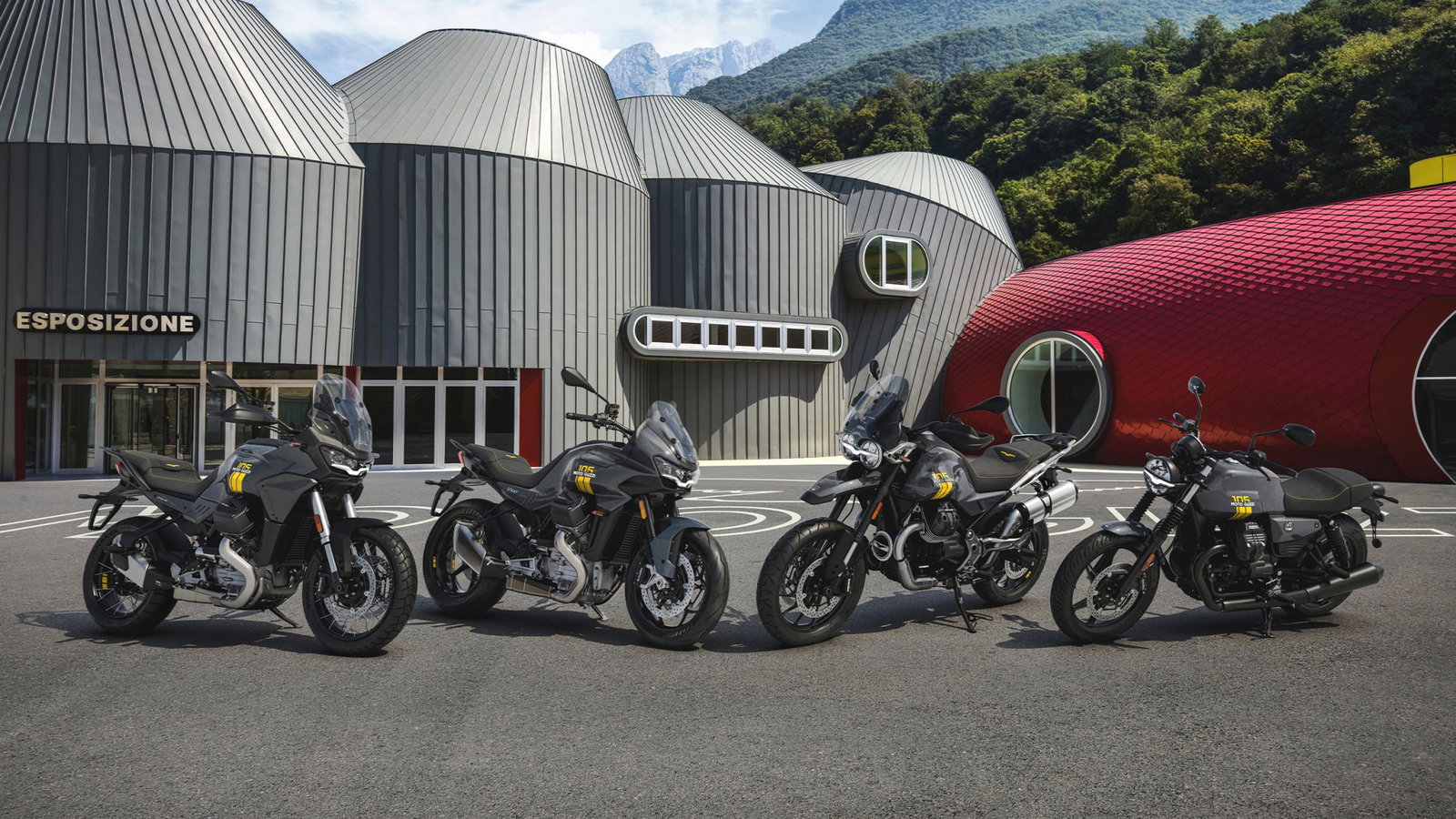 Moto Guzzi is marking its 105th anniversary with a special-edition range covering the Stelvio, V100 Mandello, V85 Strada and V7 Stone.