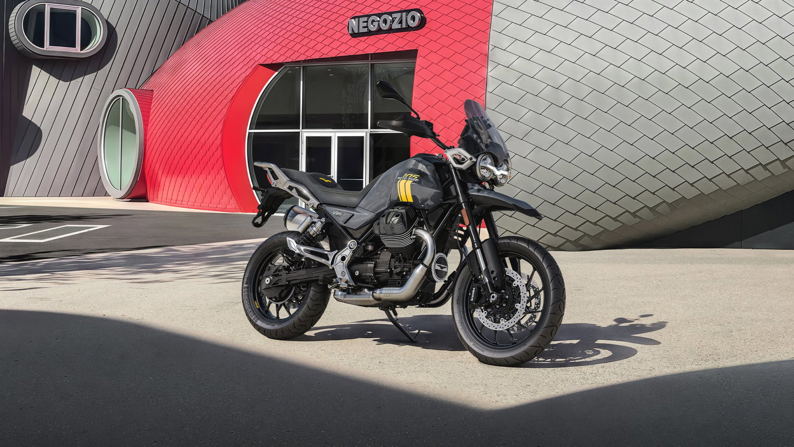 The Moto Guzzi V85 Strada 105th Anniversary