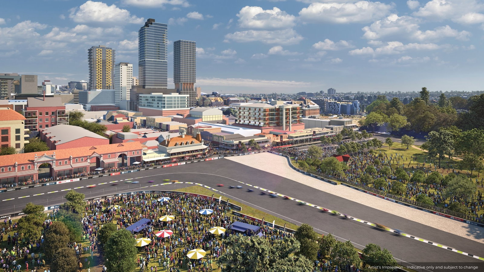 MotoGP has released a virtual look of the new Adelaide circuit ahead of 2027. Credit: MotoGP..