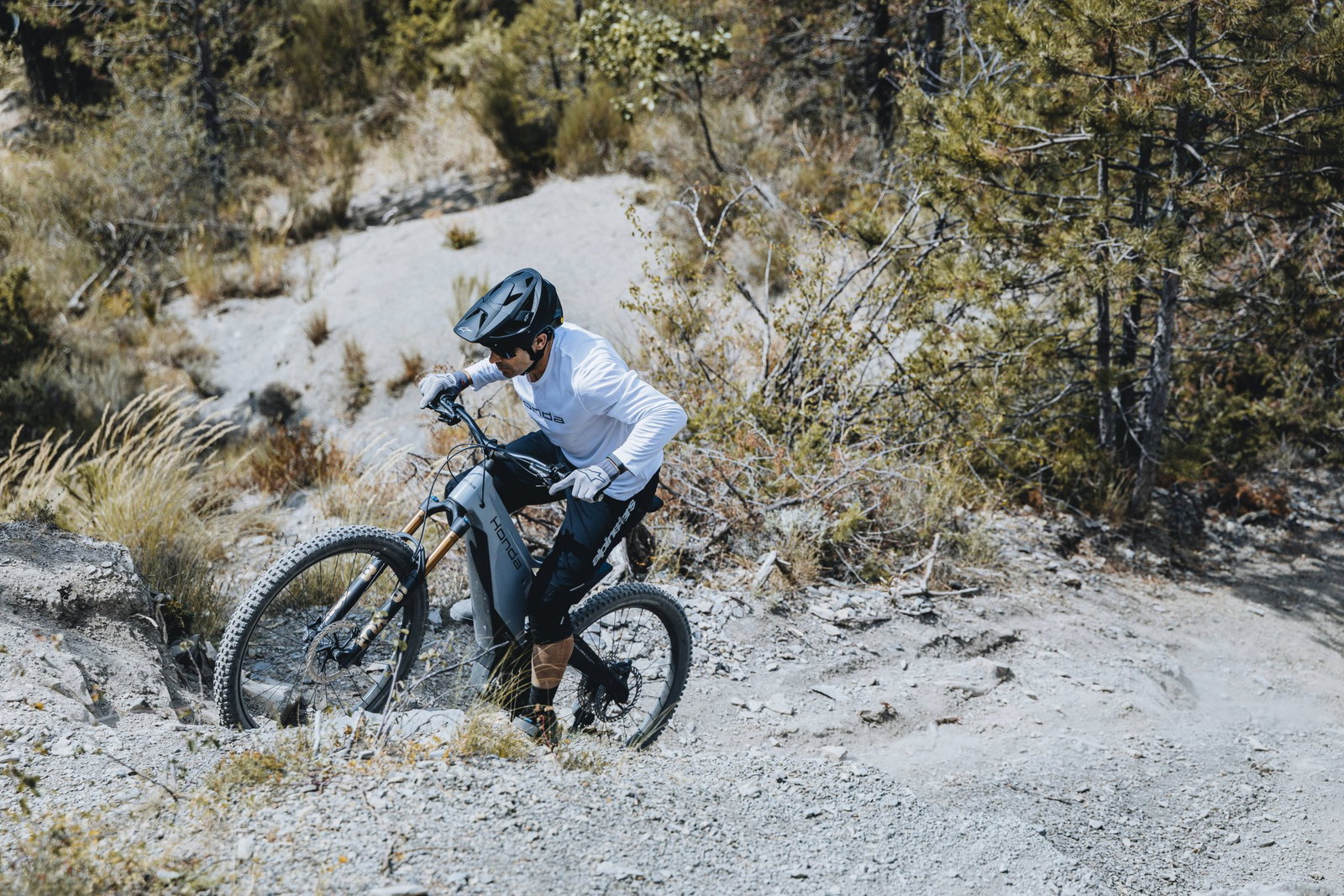 Honda e-MTB Prototype - action shot.