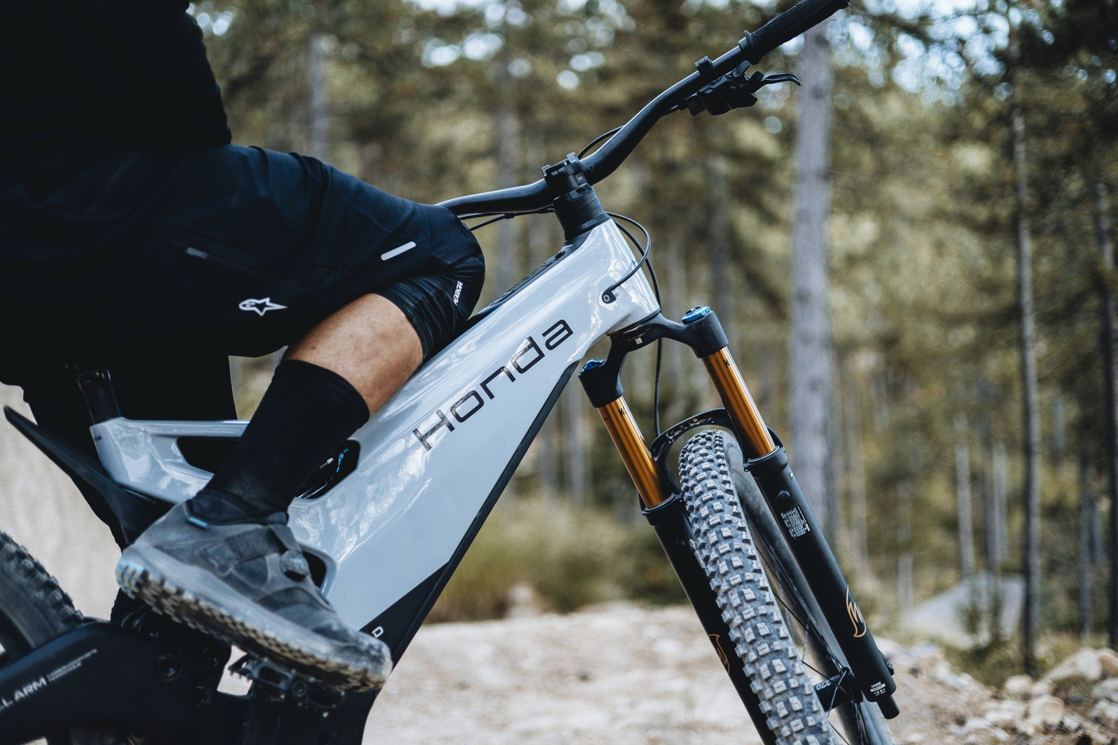 The new Honda e-MTB electric mountain bike.