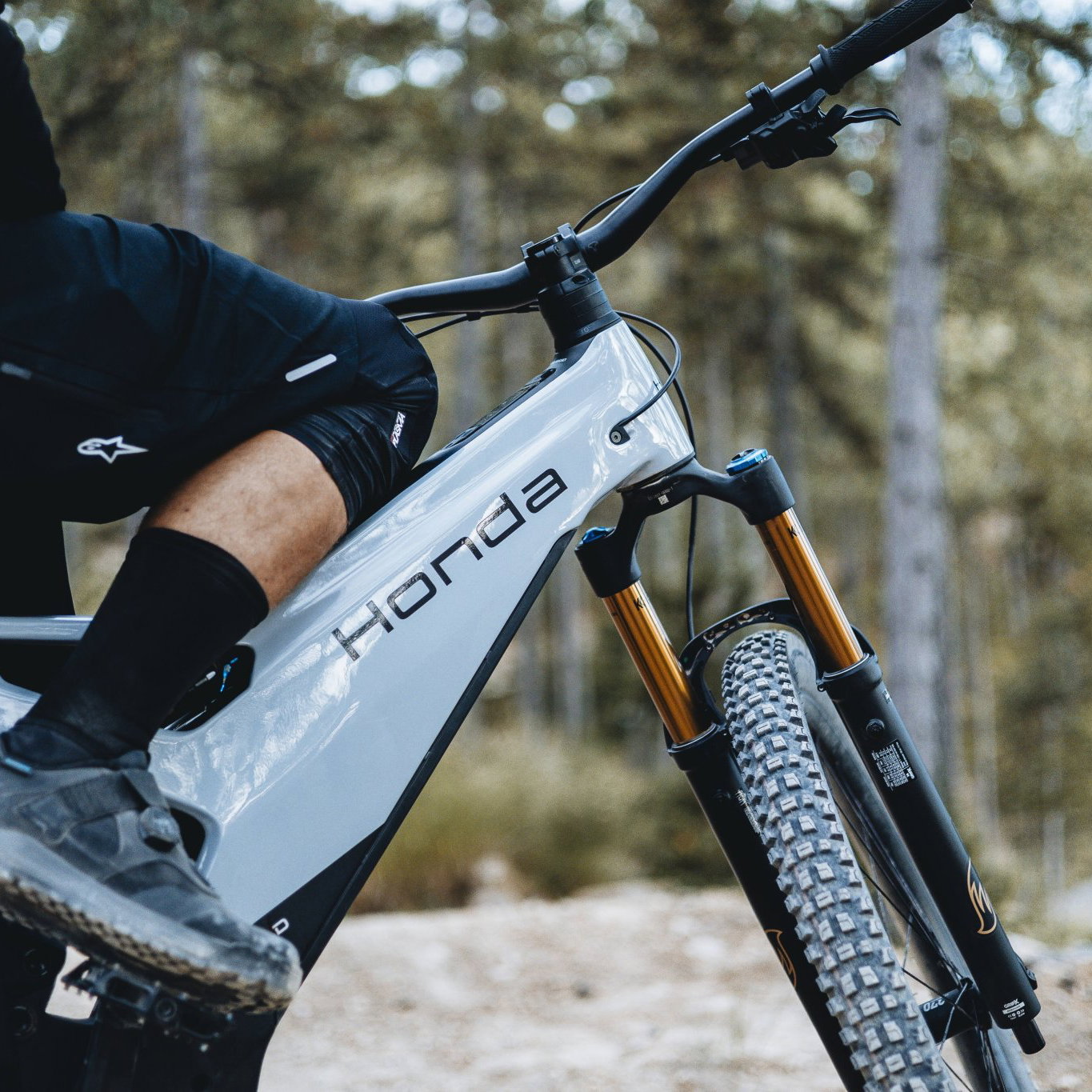 The new Honda e-MTB electric mountain bike.