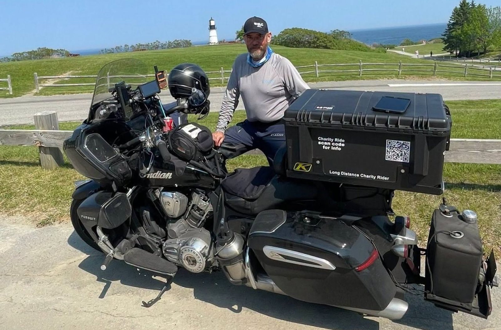 Patrick Cornell rode 201,901 miles on his Indian Pursuit