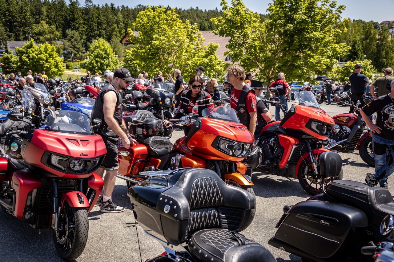 Indian Motorcycle bikes at the IRF festival.