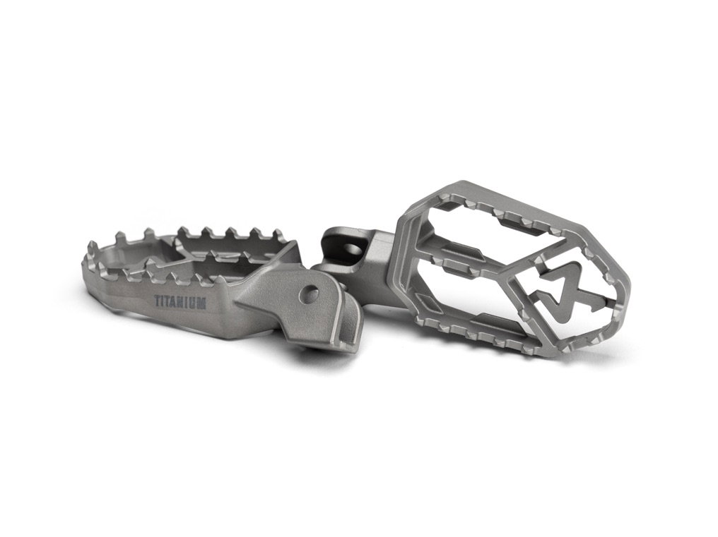 Akrapovic titanium adventure footpegs