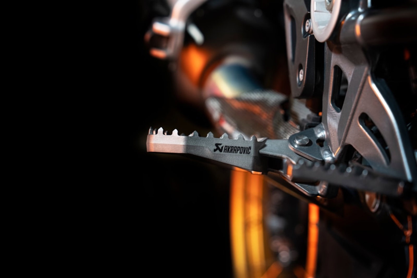 Akrapovic titanium footpegs