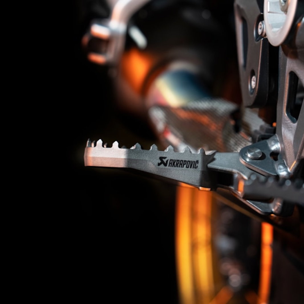 Akrapovic titanium footpegs