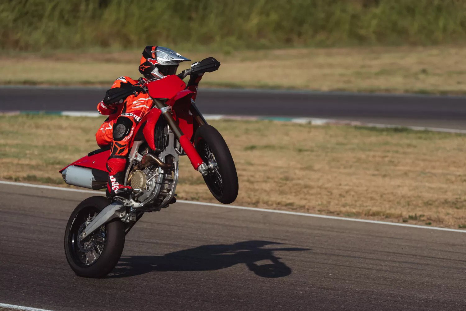 Ducati Desmo450 SM in action.