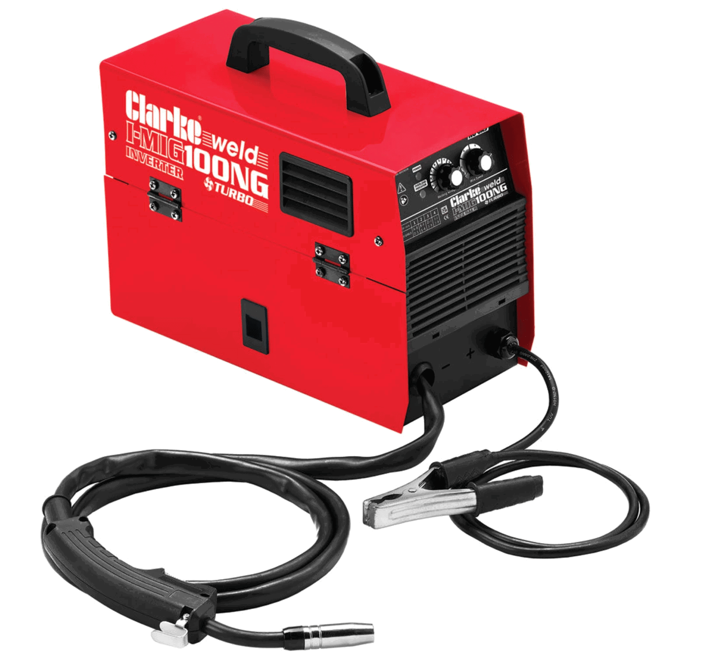 The Clarke IMIG100NG 100A No Gas Inverter MIG Welder.
