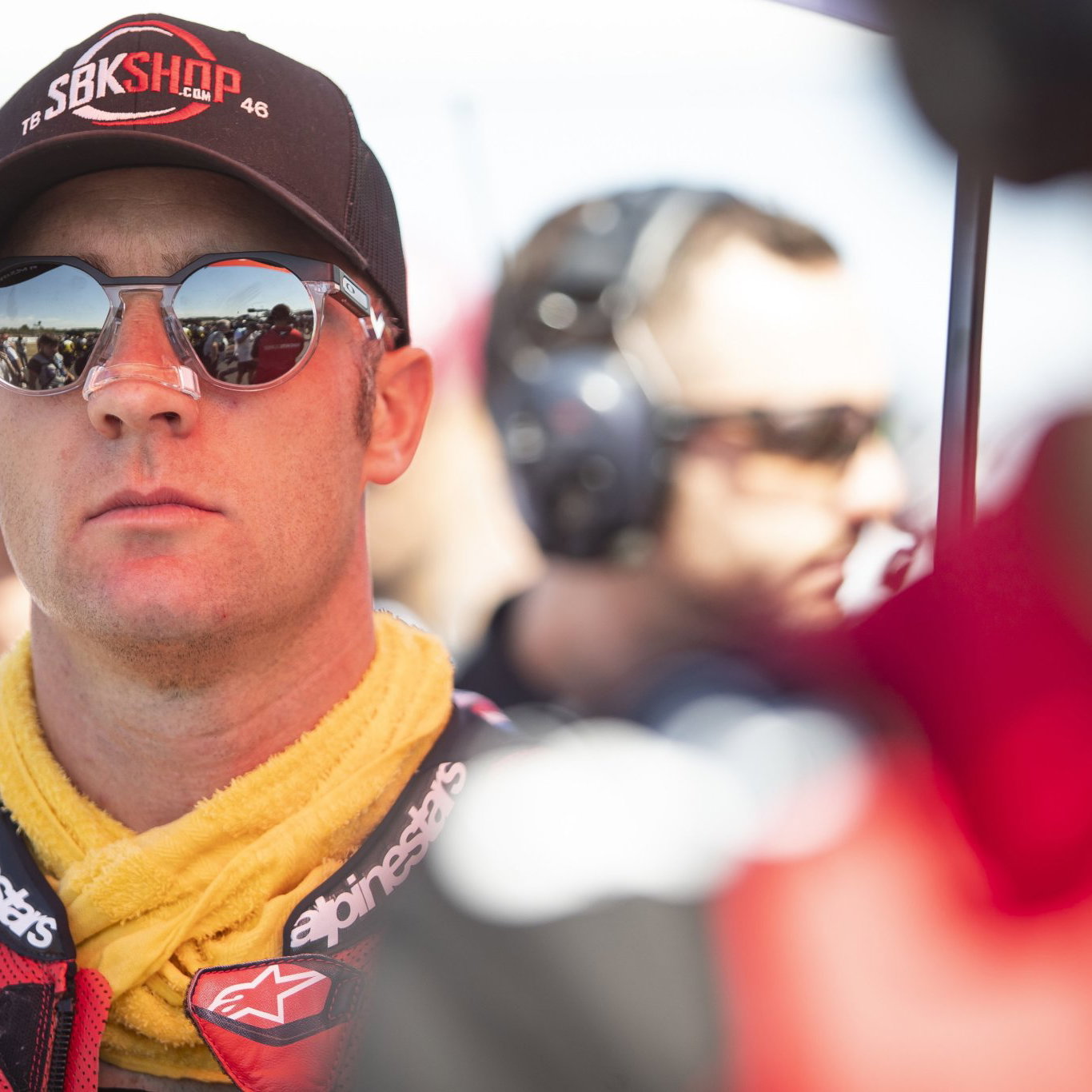 Tommy Bridewell ahead of a WorldSBK race. Credit: Gold and Goose.