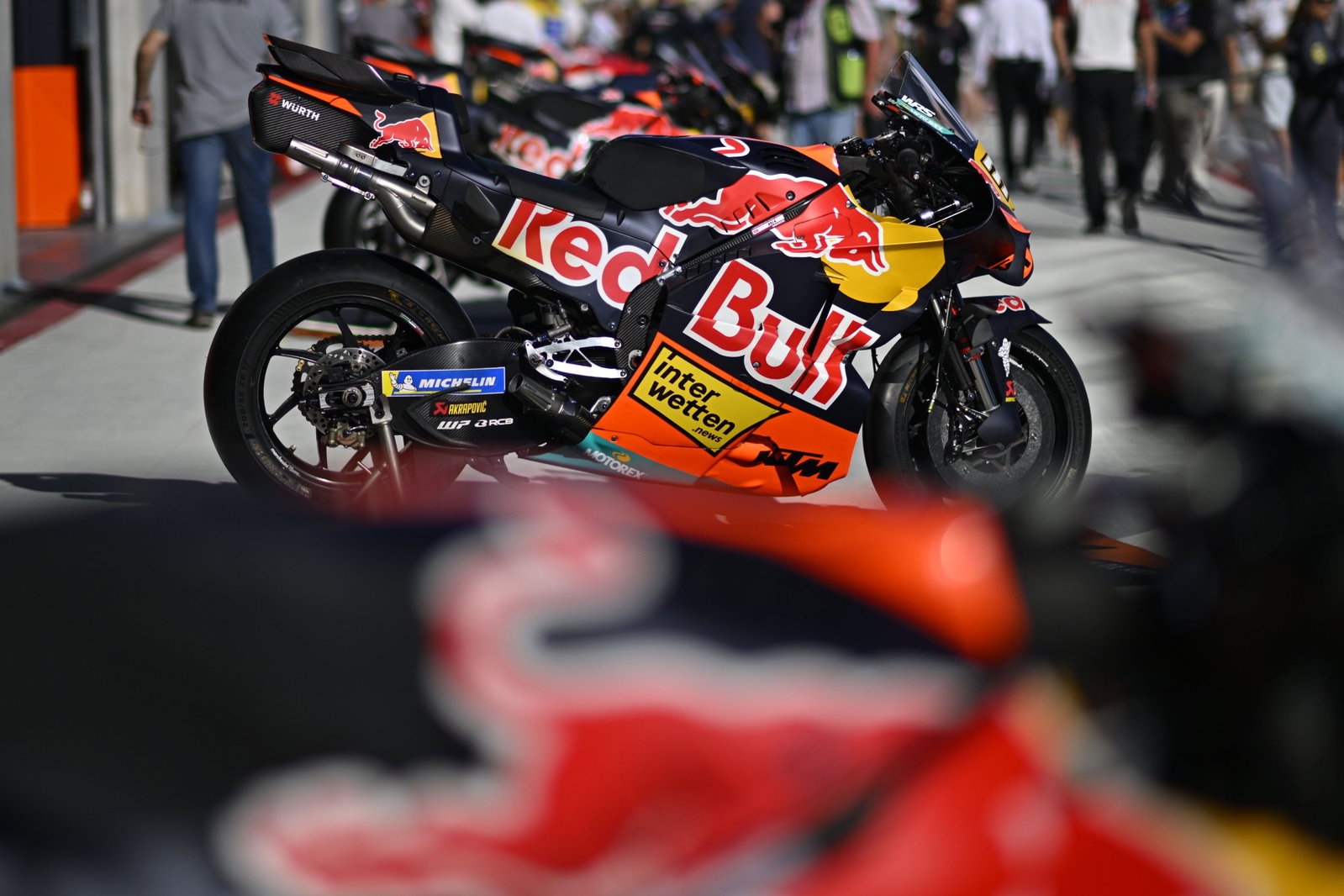 KTM MotoGP bikes. Credit: Gold and Goose.