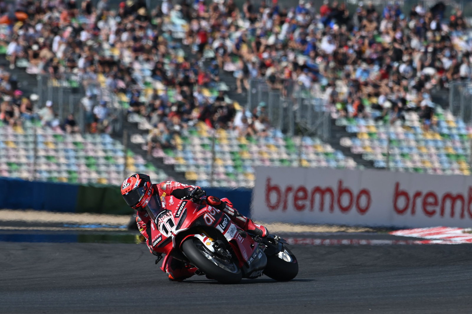 Nicolo Bulega at the 2026 French WorldSBK round. Credit: Gold and Goose.