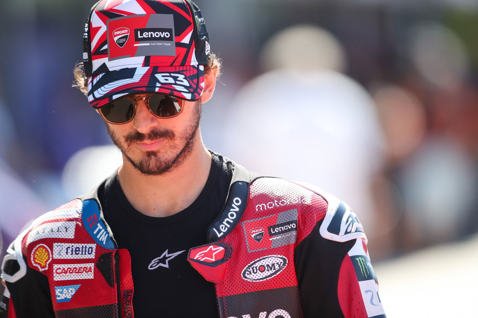 Francesco Bagnaia at the Misano MotoGP. Credit: Gold and Goose.