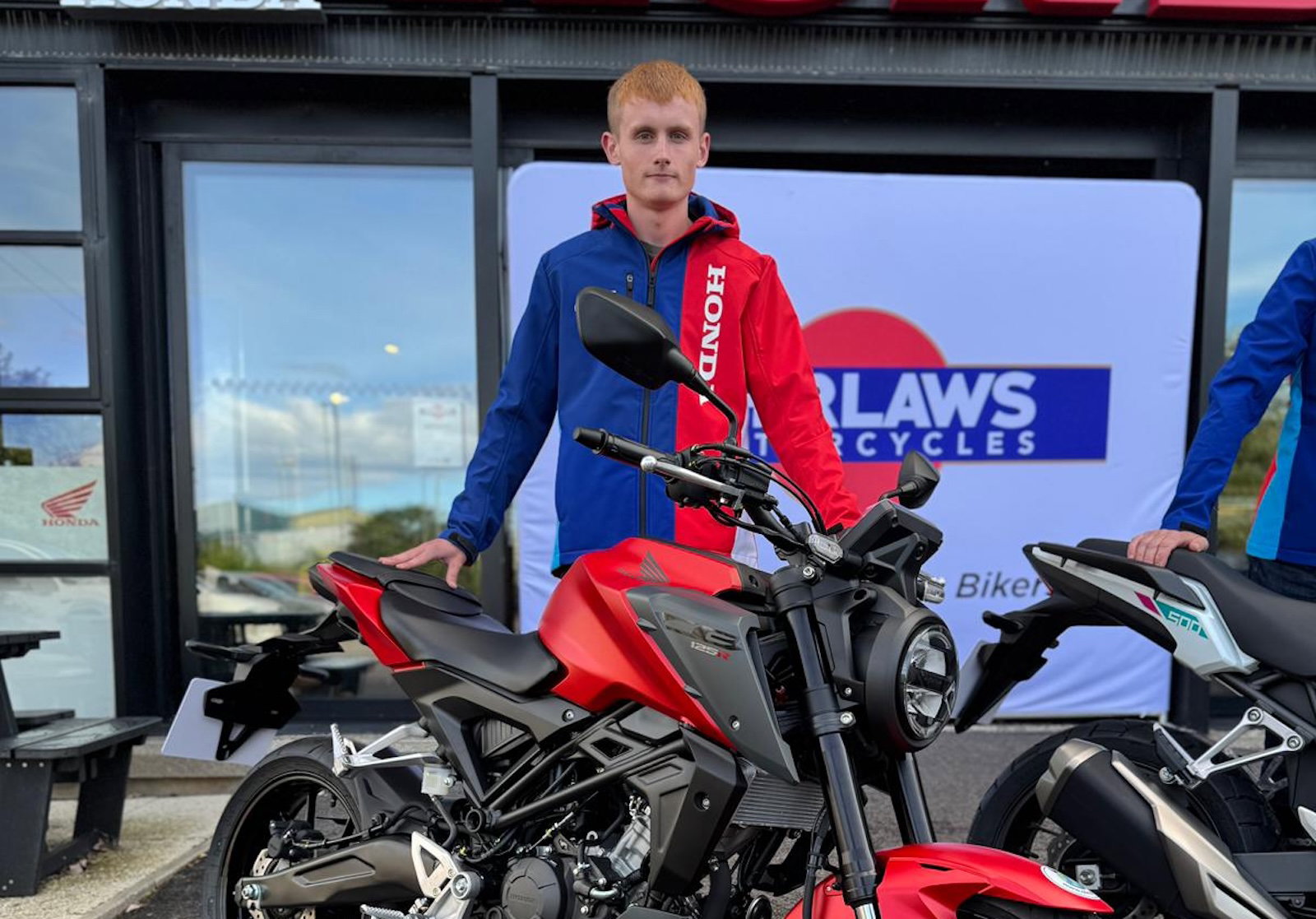 Oli with his Honda CB125R