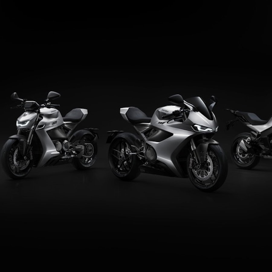 The Norton range (L to R) Atlas, Manx, Manx R, Atlas GT