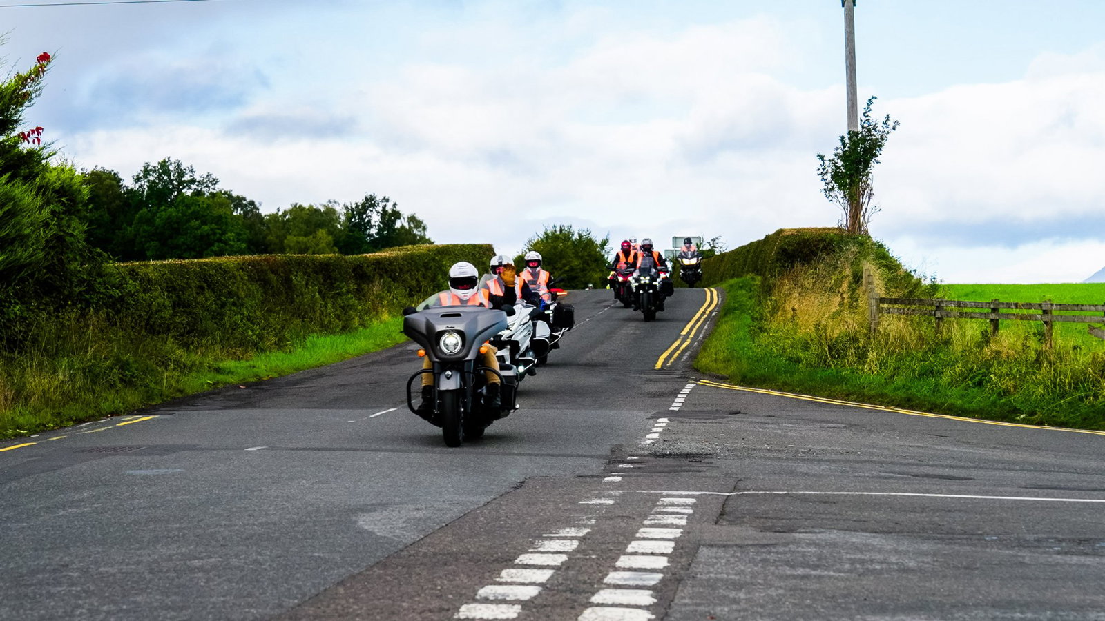 Motorcyclists taking part in the Beatson Bikers 2026 ride.