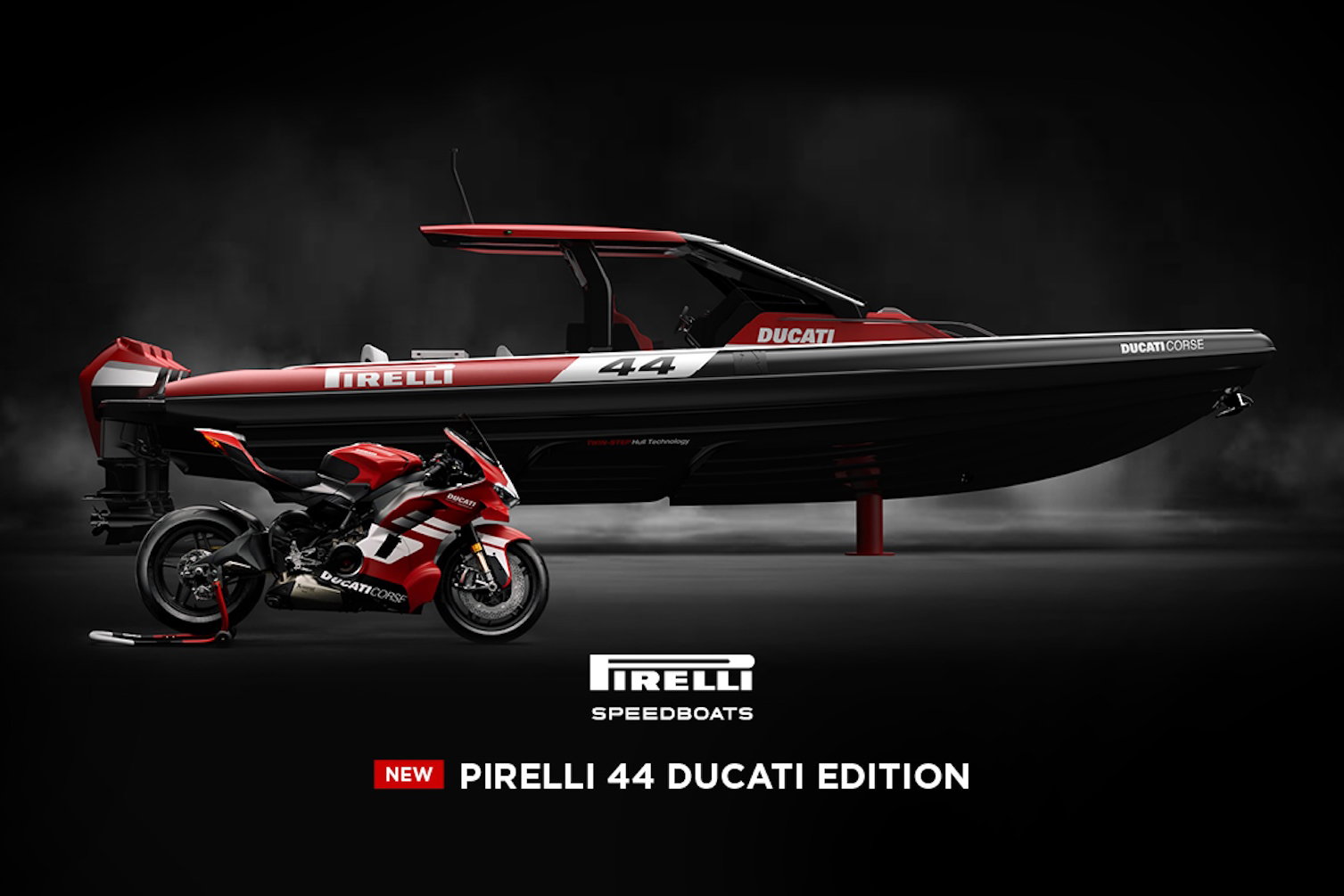 The SACS MARINE PRESENTS PIRELLI 44 Ducati RIB