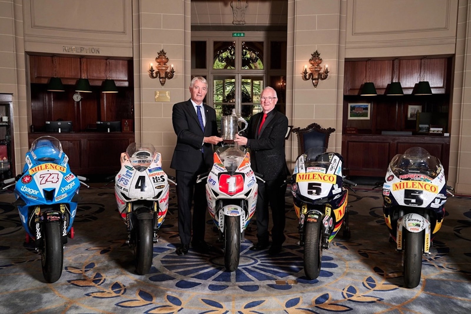 Clive Padgett at the RAC Club to receive the award