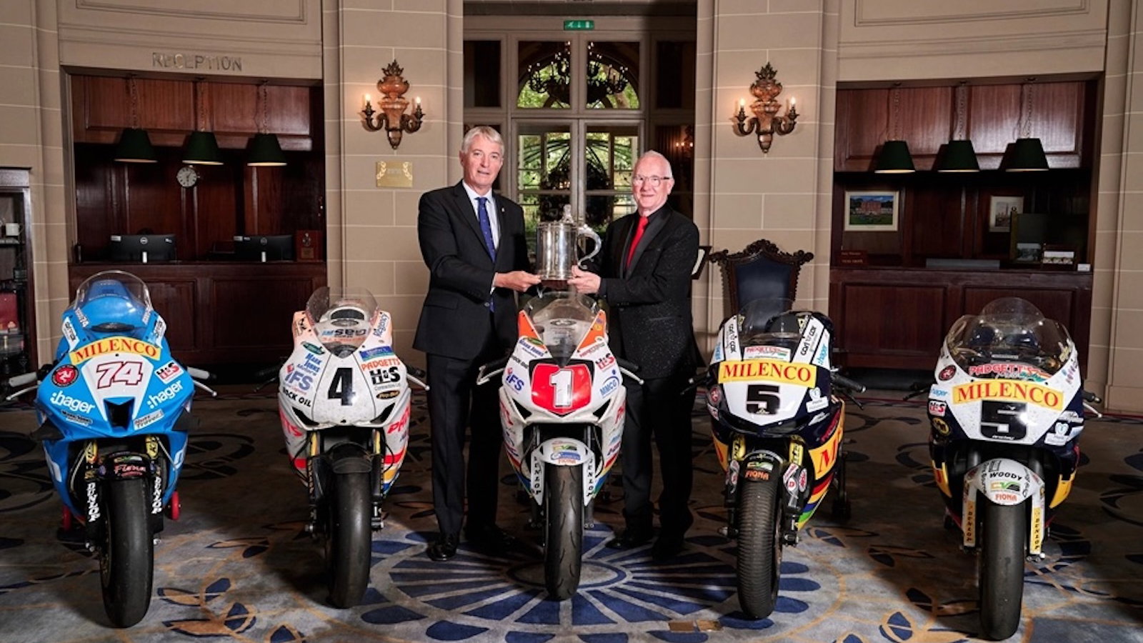Clive Padgett at the RAC Club to receive the award