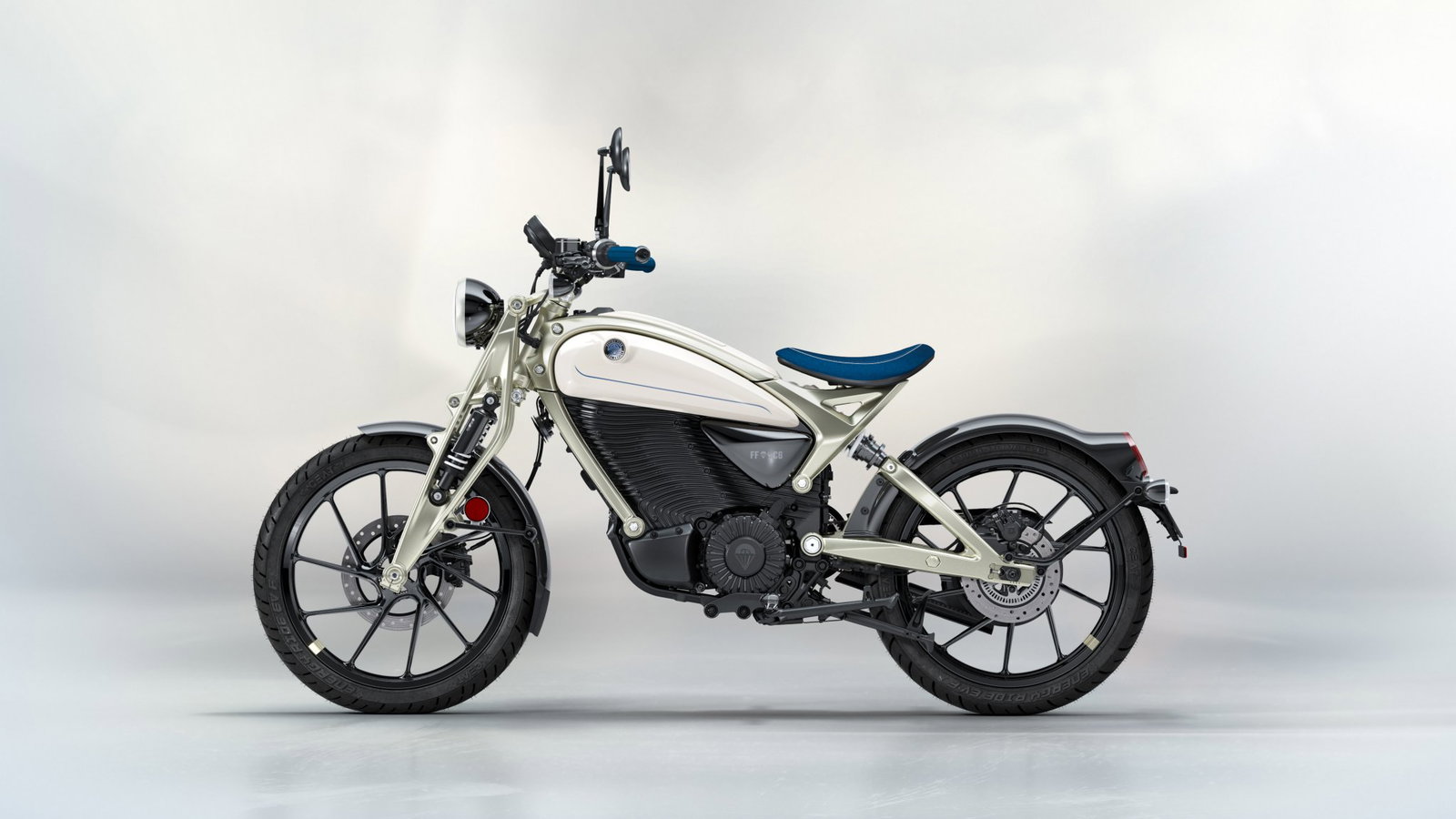 Royal Enfield Flying Flea C6 in Parachute White.