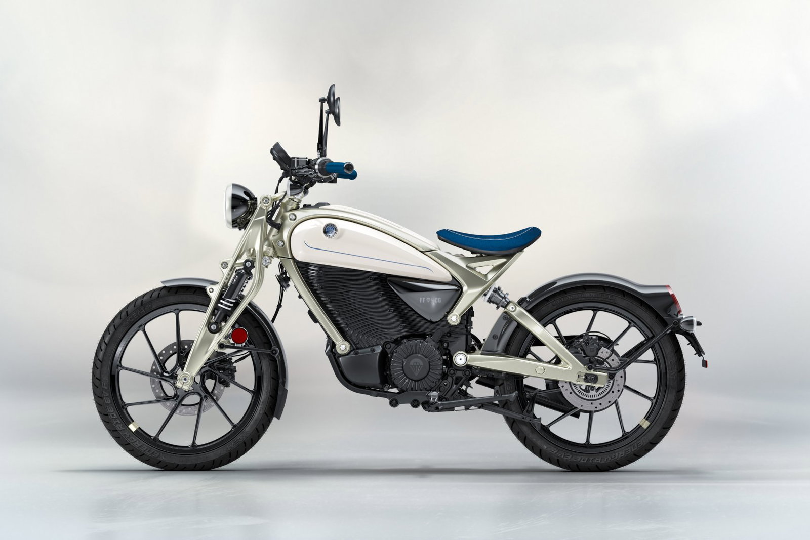 Royal Enfield Flying Flea C6 in Parachute White.