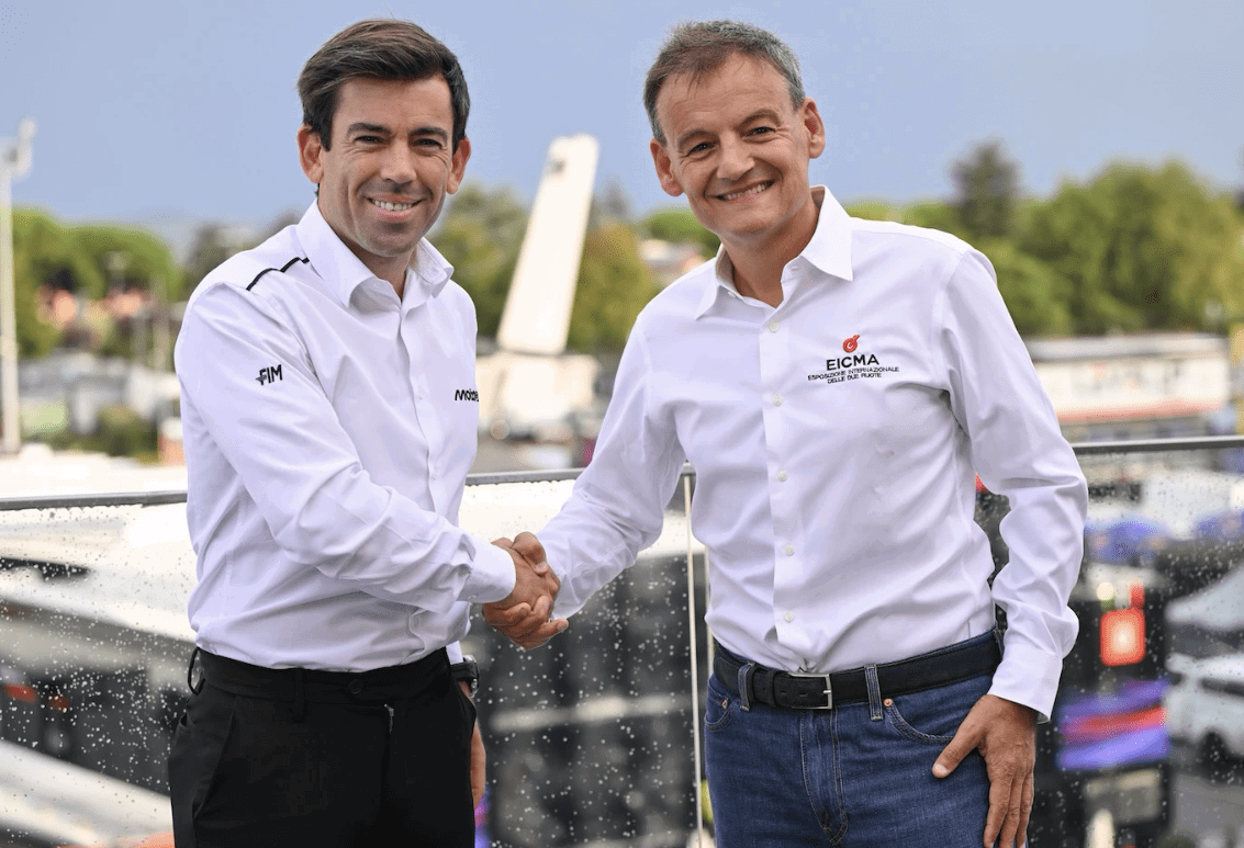 MotoGP and EICMA officials. Credit: EICMA.