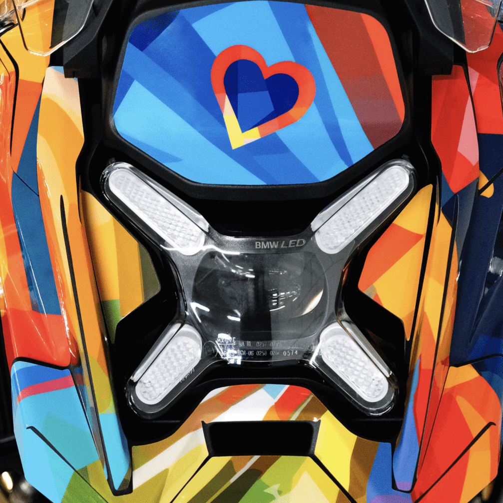 The colourful Oktoberfest BMW GS Adventure