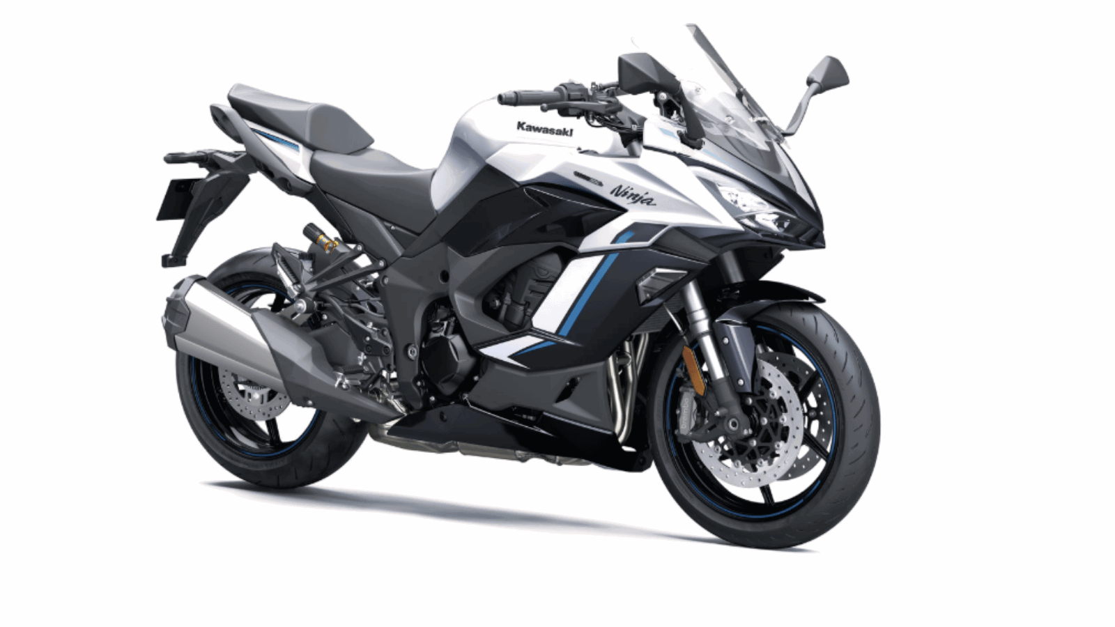 2027 Kawasaki Ninja 1100SX in white. Credit: Kawasaki.