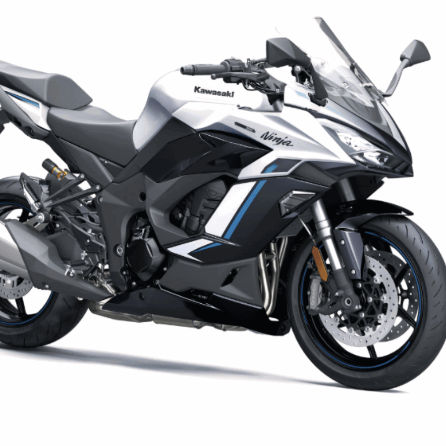 2027 Kawasaki Ninja 1100SX in white. Credit: Kawasaki.
