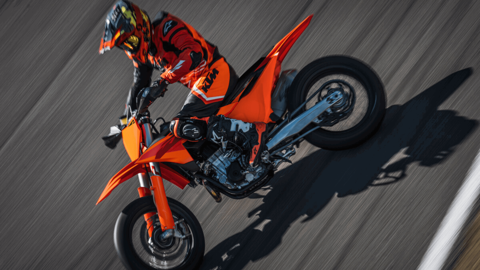 KTM 450 SMR on track.