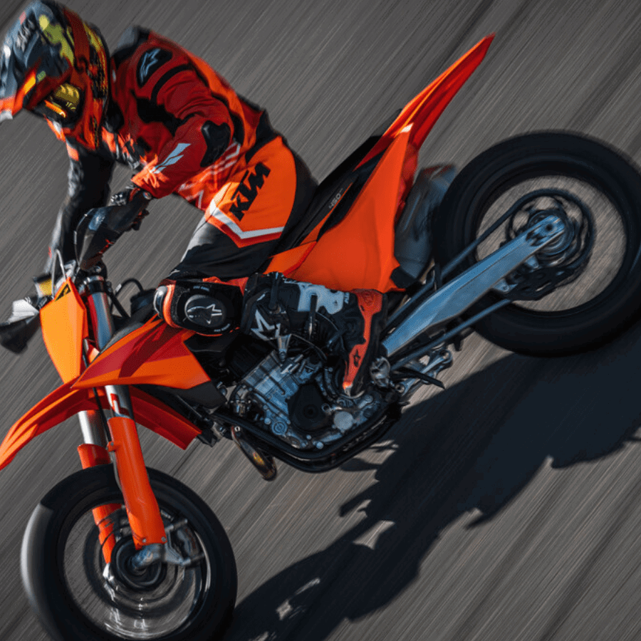 KTM 450 SMR on track.