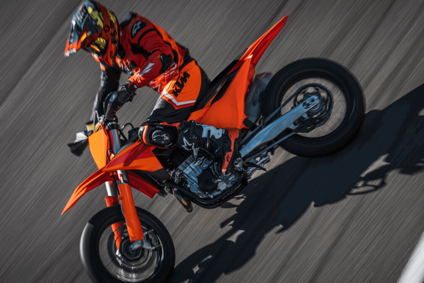 KTM 450 SMR on track.