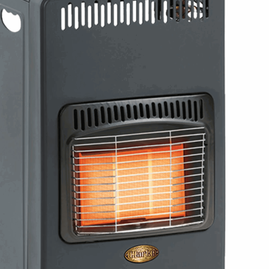 The Clarke MGH2 4.2kW Mobile Gas Heater with Folding Cabinet.