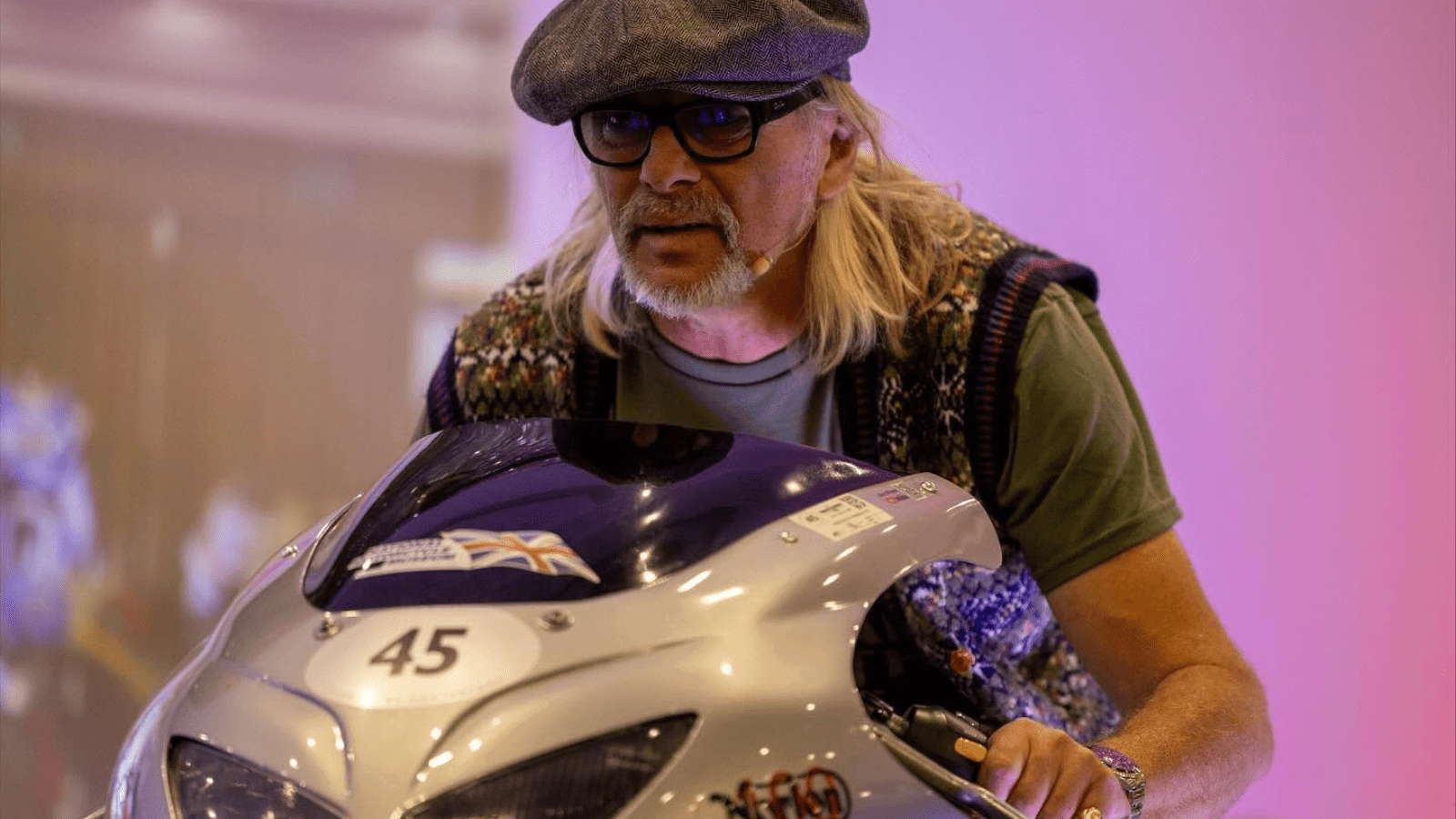 Henry Cole at the National Motorcycle Museum. Credit: Henry Cole/Facebook.