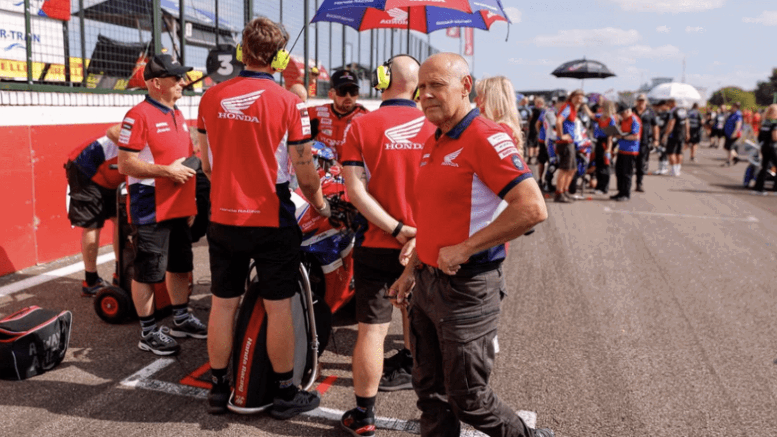 Havier Beltran at the 2025 Thruxton BSB round. Credit: Honda Racing UK.