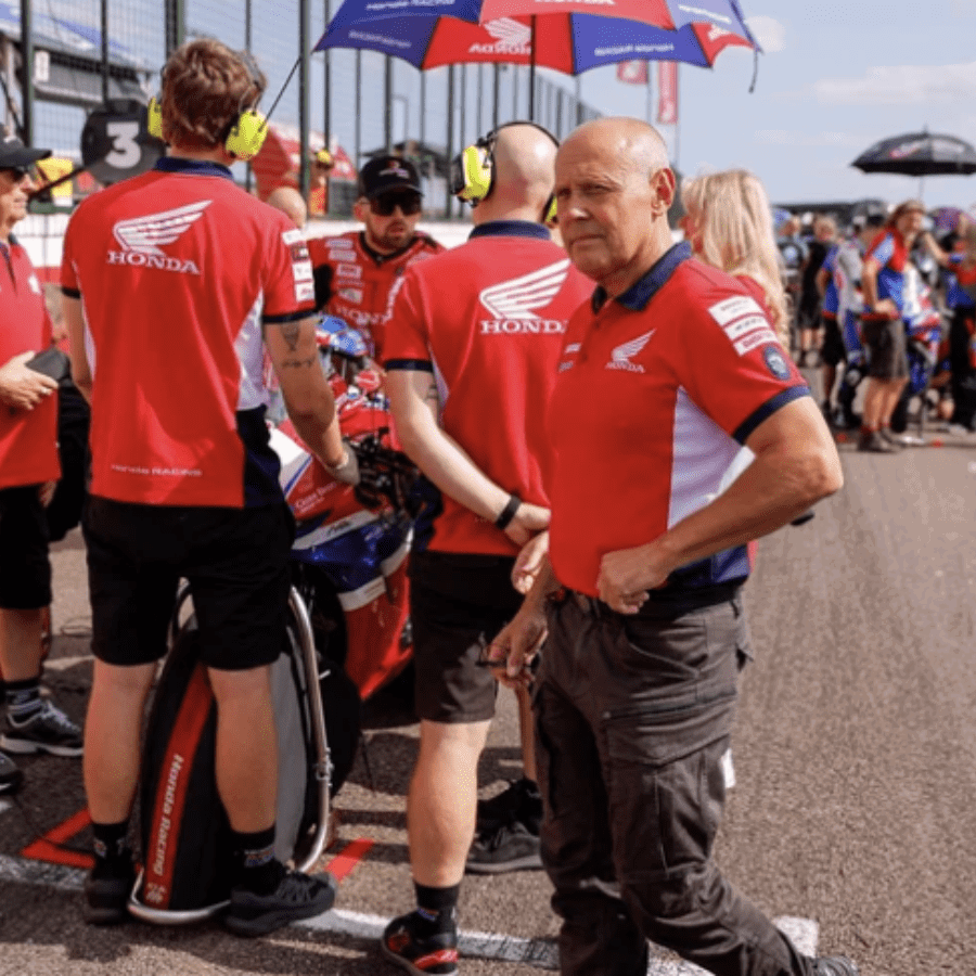Havier Beltran at the 2025 Thruxton BSB round. Credit: Honda Racing UK.