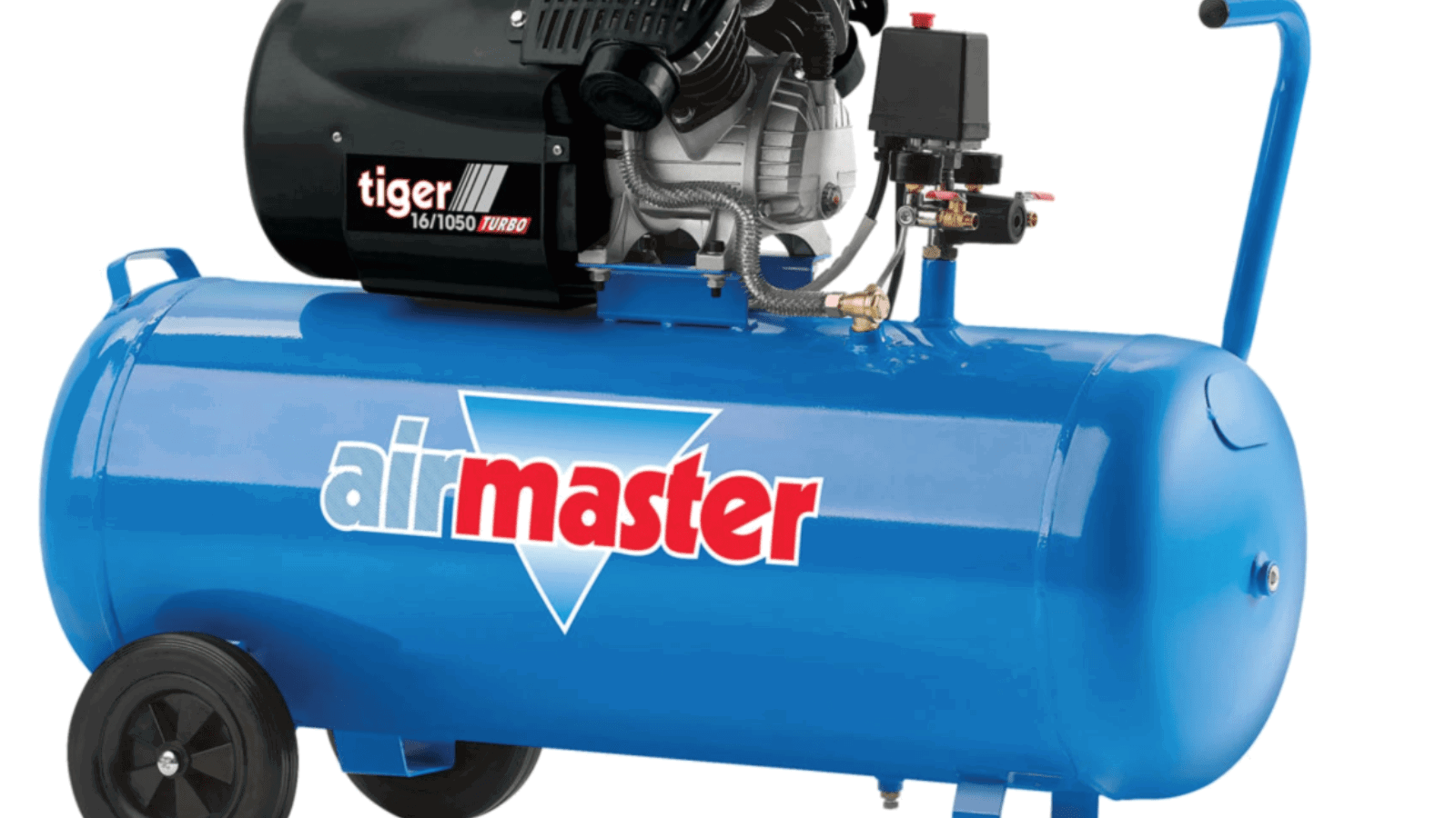 The Airmaster Tiger 16/1050 14.5cfm 100 Litre 3HP Air Compressor (230V).