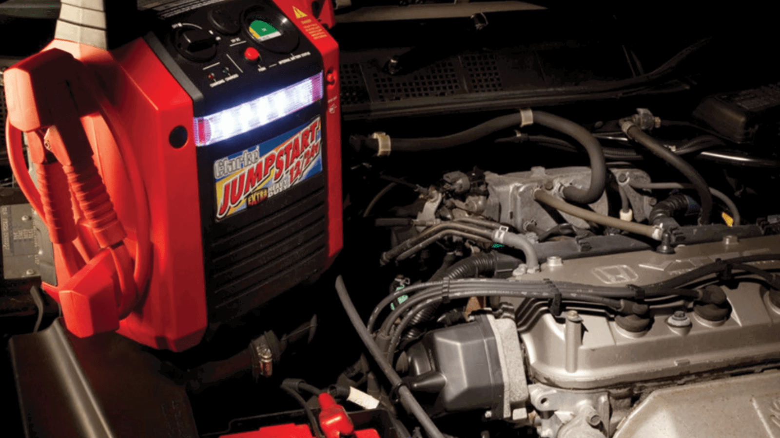 The Clarke JS1224 2000A 12/24V Jumpstart is useful for 'jump-starting' bikes and cars.
