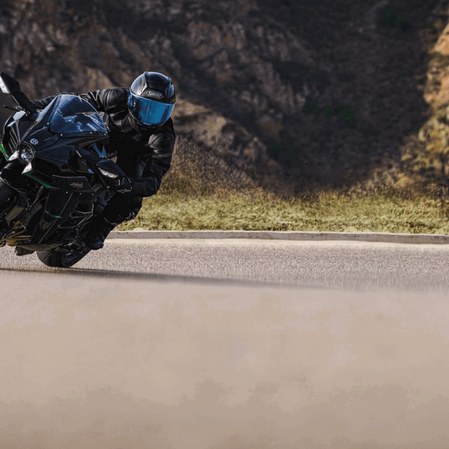 Kawasaki's new H2 on the road.