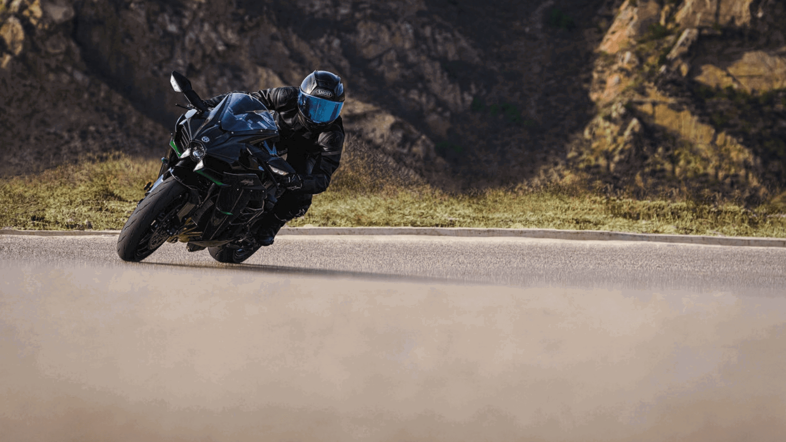 Kawasaki's new H2 on the road.