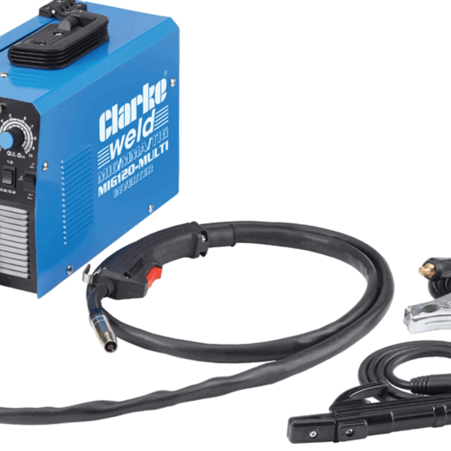 The Clarke MIG120 Multi 120A MIG / MMA / TIG Inverter Welder (230V).
