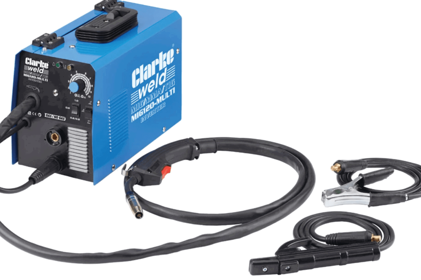 The Clarke MIG120 Multi 120A MIG / MMA / TIG Inverter Welder (230V).