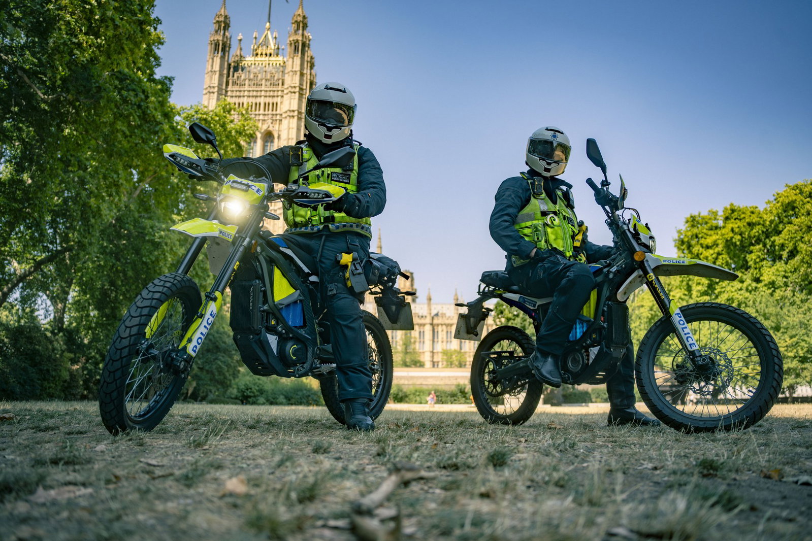 Met Police using Sur-Ron motorcycles. Credit: Met Police.